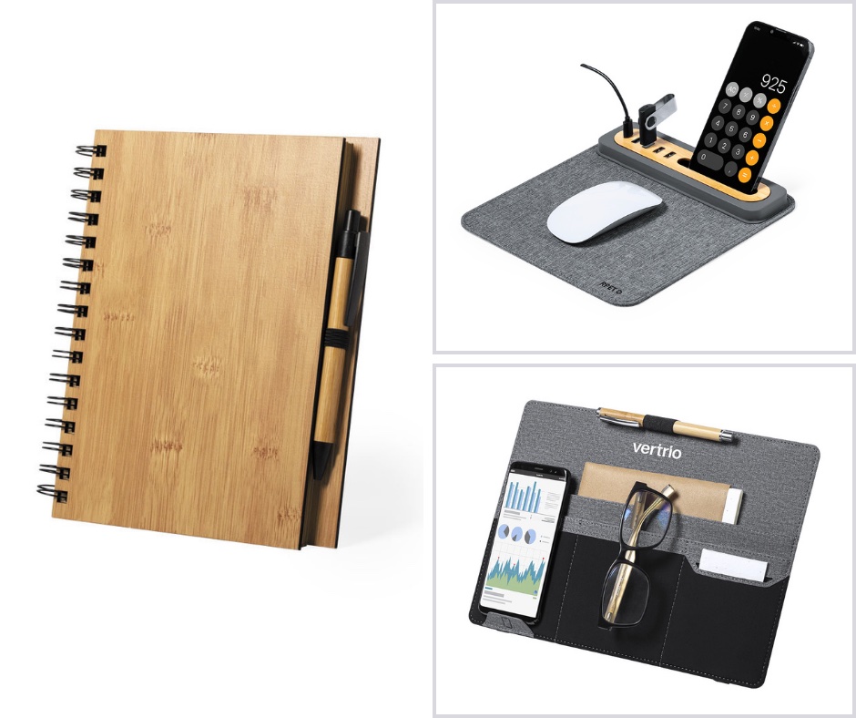 Büromaterial, Notizblock, Handy- und Laptopzubehör